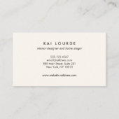 シックゴールドグリッター　スターブラック 名刺 (裏面)