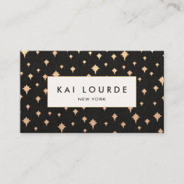 シックゴールドグリッター　スターブラック 名刺