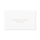 シックゴールド タイポグラフィ 名刺