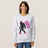 シックサシーサスカッチ(ビッグ足) スウェットシャツ (正面フル)