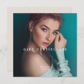 シックサロンギフトモダン券フラットカード (正面/裏面)