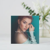 シックサロンギフトモダン券フラットカード (スタンド正面)