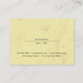 シックサロンスタイリスト 予約カード (裏面)