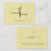 シックサロンスタイリスト 予約カード (正面/裏面)