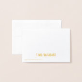 シックサロンスパフォイルギフトカード 箔カード (裏面封筒付き)