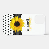 シックサンフラワー水玉模様 Case-Mate iPhoneケース (裏面 (横))