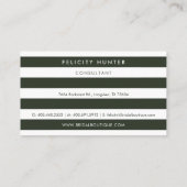 シックサンフラワー結婚ズドレスブライダルブティック 名刺 (裏面)