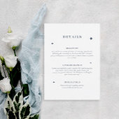 シックシアニアルブルー結婚スターズ詳細 エンクロージャーカード