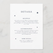 シックシアニアルブルー結婚スターズ詳細 エンクロージャーカード (正面)