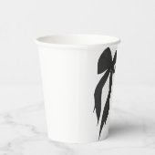 シックシェズタイイングザノットブラックボウブライダルシャワー 紙コップ (右)