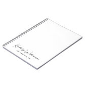 シックシグネチャースクリプトビジネス ノートブック (左側)