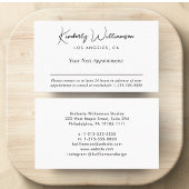 シックシグネチャースクリプトビジネス 予約カード