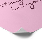 シックシベリアアイリスフラワータイポグラフィインスピレーション ポスター (角)