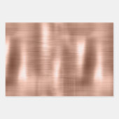 シックシャンパーニュ金ゴールドスパークルグリッツ ラッピングペーパーシート (正面2)