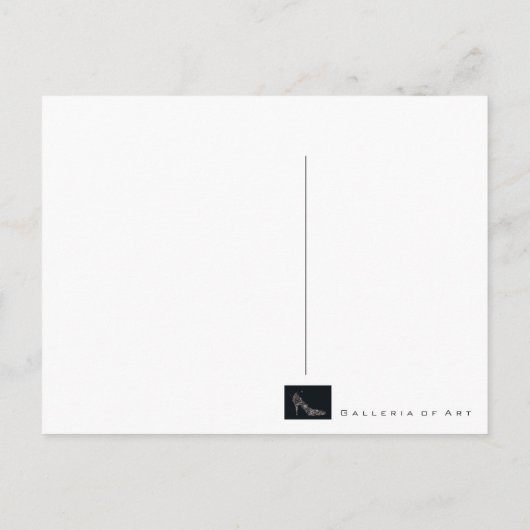 シックシューはがき/招待状/出欠確認 インビテーションポストカード (裏面)