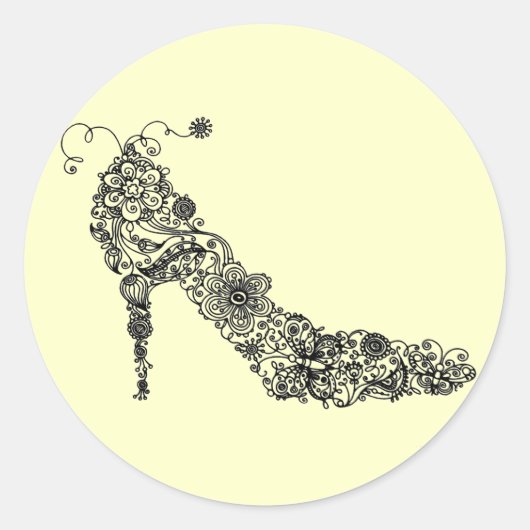 シックシューズ（カラーオプション）～シール ラウンドシール (正面)