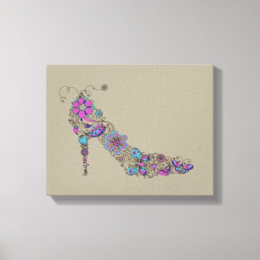 シックシューズ – キャンバスプリント (正面)