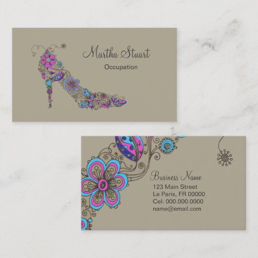 シックシューズ – 名刺 (正面/裏面)