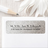 シックシルバースパークルカスタム差出人住所 ラベル (インサイチュ)