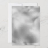 シックシルバーフォイルダイヤモンドアニーエイジ誕生日  サンキューカード (裏面)