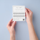 シックシルバーフォイルラッシュ美しい化粧アーティストフライヤー チラシ (手)