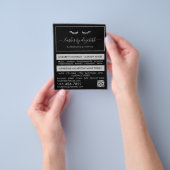 シックシルバーフォイルラッシュ美しい化粧アーティスト チラシ (手)