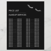 シックシルバーフォイルラッシュ美しい化粧アーティスト チラシ (裏面)