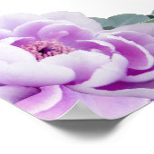 シックシルバー&パープルフローラユーカリ結婚ス ポスター (角)