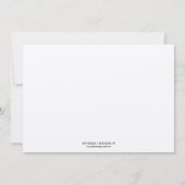 シックシンプルきらめくエレガンスモダンブロンズ結婚ズ 招待状 (裏面)