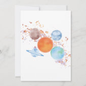 シックシンプルなのまわりにファーストトリップザ・サン1日 招待状 (裏面)