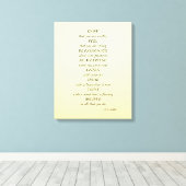 シックシンプルな言葉スタイリッシュ感動的。 キャンバスプリント (インサイチュ (ウッドフロア))