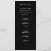 シックシンプルミント·グリーンのラ結婚ブスクリプト プログラム (裏面)