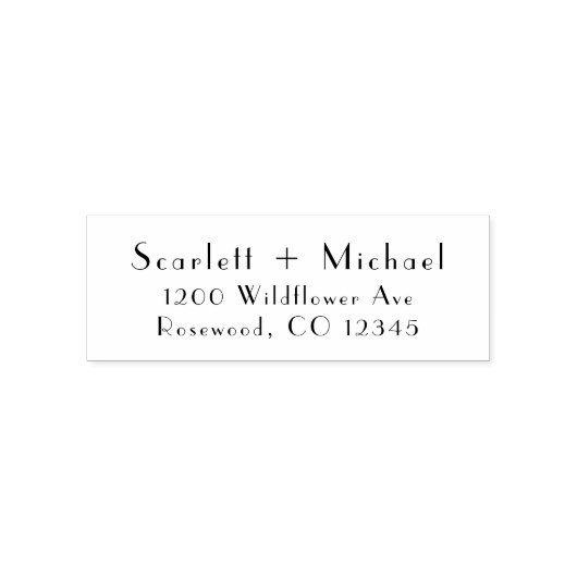 シックシンプル差出人住所 セルフインキングスタンプ (デザイン)