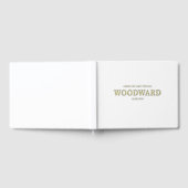 シックシンプル結婚ズフォイルゲストブック ゲストブック (全面)