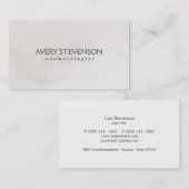 シックシンプル赤面ニュートラルきらめくルックコスメトロジー 名刺 (正面/裏面)