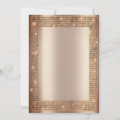 シックシークンズフレーム50誕生日 招待状 (裏面)