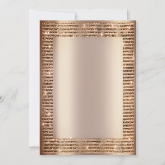 シックシークンズフレーム50誕生日 招待状 (裏面)