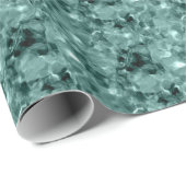 シックシーグリーン抽象芸術 ラッピングペーパー (ロールコーナー)