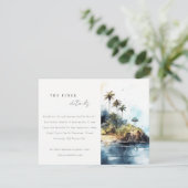 シックシーケープパームツリーアイランド結婚ズ詳細 エンクロージャーカード (スタンド正面)