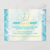 シックシーホースビーチ引っ越し祝いパーティーパーティの招待状 インビテーションポストカード (正面)