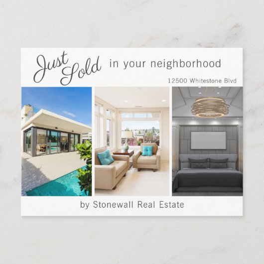 シックジャストセッ実在ズエステートハウスフォトマーケティング ポストカード (正面)