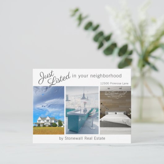 シックジャストリ実在ストエステートハウスフォトマーケティング ポストカード (スタンド正面)