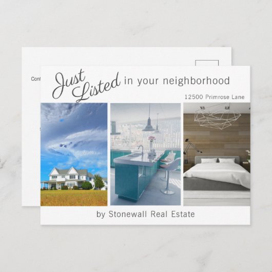 シックジャストリ実在ストエステートハウスフォトマーケティング ポストカード (正面/裏面)