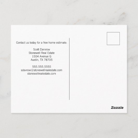 シックジャストリ実在ストエステートハウスフォトマーケティング ポストカード