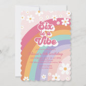 シックスはヴィベレインボー6th誕生日招待状 招待状 (正面)