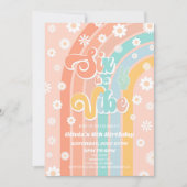 シックスアイビーレインボーデイジー6thバースデーパーティー 招待状 (正面)