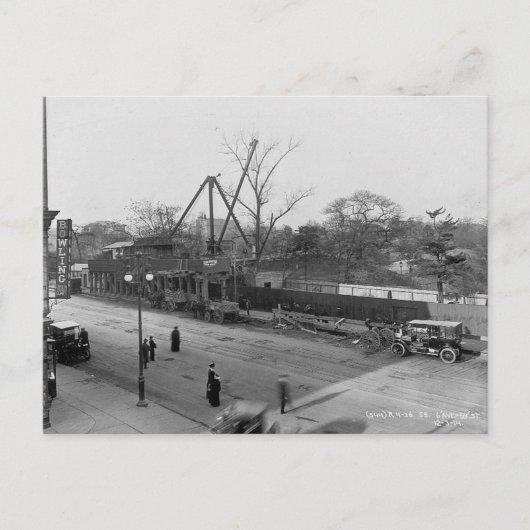 シックスアベニュー&59th通りビューセントラルパークNYC ポストカード (正面)