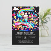 シックスウィートお祝い誕生日 招待状 (スタンド正面)