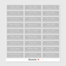 シックスクリプトグレイ結婚ズゲスト住所 シール