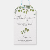 シックスクリプトサンキューユーカリ結婚式の引き出物ラベル ギフトタグ (裏面)